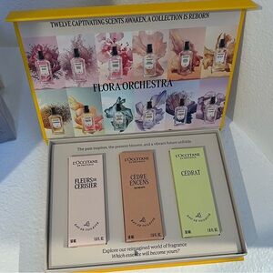 L’Occitane - Fleurs De Cerisier, Cèdre Encens & Cédrat Toilette Gift Set - NEW